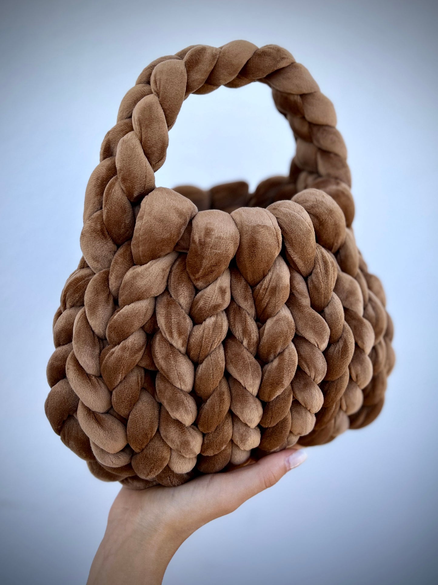 Chunky Bag Caramello in velluto – Edizione limitata